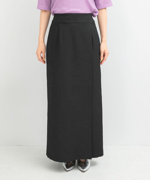 URBAN RESEARCH ROSSO（アーバンリサーチロッソ）の「UVカットストレートタックスカート（スカート・レディース・GREIGE/BLACK・36/38）」の7枚目の写真