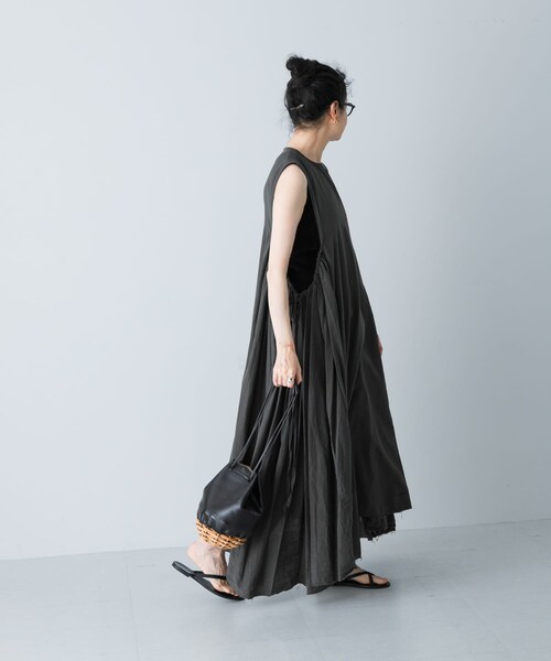 かぐれ（カグレ）の「quitan　DRESS（ワンピース・レディース・IRON GREY/PALE ROSE・FREE）」の8枚目の写真