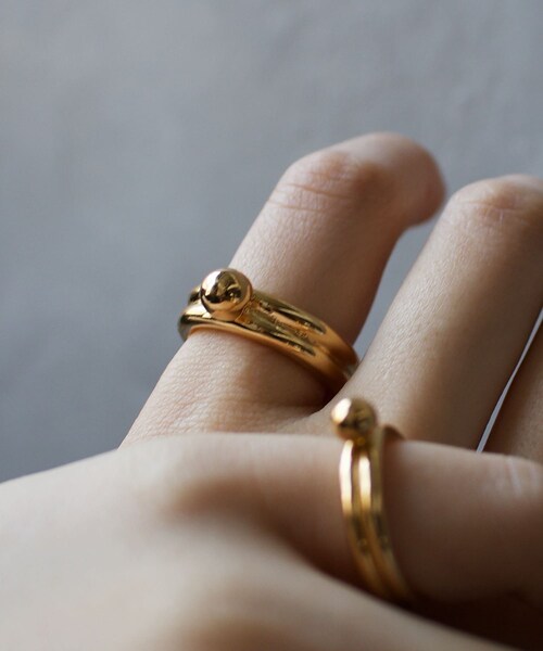 URBAN RESEARCH（アーバンリサーチ）の「『別注』Naotokojima×URBAN RESEARCH　ball ring（リング・レディース・SILVER/GOLD・11/13）」の18枚目の写真
