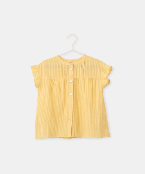 ROPE' PICNIC(ロペピクニック)の「【KIDS/キッズ】ピンタックギャザーブラウス(シャツ/ブラウス・キッズ・ブラック/ホワイト/クリーム・L/M/S)」の8枚目の写真