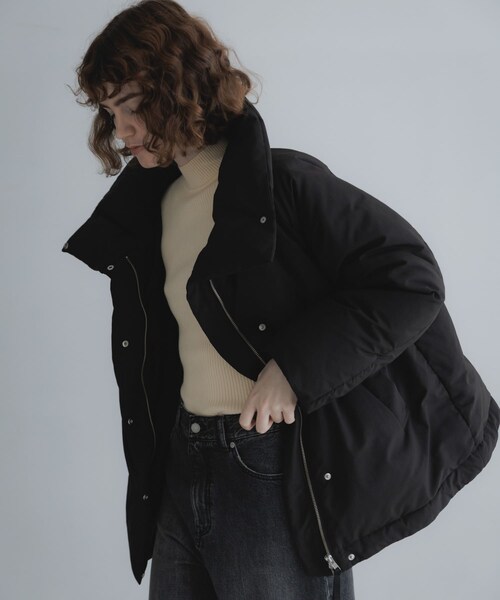 URBAN RESEARCH Sonny Label（アーバンリサーチサニーレーベル）の「撥水ビッグカラーダウンコート（その他アウター・レディース・ブラック/チャコール/ブラウン・Free）」の8枚目の写真