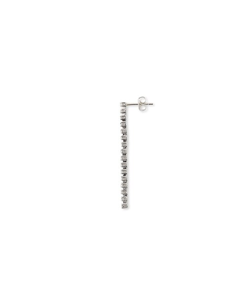 ADAM ET ROPE'(アダムエロペ)の「【J'aDoRe・店舗限定】【MALUS /マリュス】Diamond bar earrings(ピアス(両耳用)・レディース・シルバー・F)」の7枚目の写真