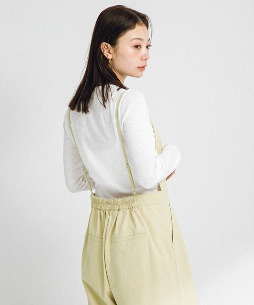 URBAN RESEARCH Sonny Label（アーバンリサーチサニーレーベル）の「コットンビスチェサロペット（サロペット/オーバーオール・レディース・ブラック/バター・FREE）」の19枚目の写真