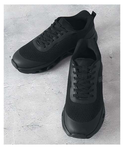 nissen（ニッセン）の「スライドフィット　高通気ハンズフリースニーカー　アーノルドパーマー（スニーカー・メンズ・オールブラック/グレー・25.0cm/25.5cm/26.0cm/26.5cm/27.0cm/28.0cm）」の6枚目の写真