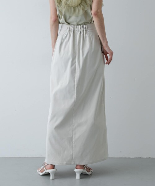 SENSE OF PLACE by URBAN RESEARCH(センスオブプレイスバイアーバンリサーチ)の「ボックスプリーツスカート(スカート・レディース・IVORY/BLACK/BEIGE・S/M)」の7枚目の写真