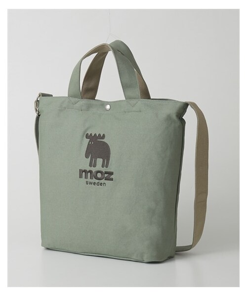 nissen（ニッセン）の「moz　２ＷＡＹキャンバストートバッグ（トートバッグ・メンズ・黒/アイボリー/グレー/ヒッコリー/スモーキーグリーン・Y）」の5枚目の写真