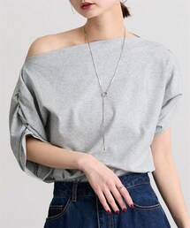 nissen | 【Be praised】オフショルダートップス(Tシャツ/カットソー)