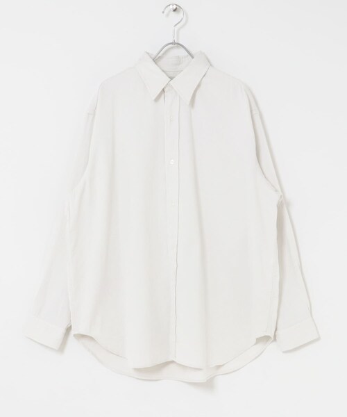 URBAN RESEARCH(アーバンリサーチ)の「A PRESSE Double Weave Twill Regular Collar Shirt(シャツ/ブラウス・メンズ・BLACK/ECRU/BURGUNDY/BEIGE・2/3/4)」の8枚目の写真