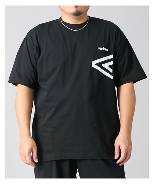 nissen（ニッセン）の「綿100％バックプリント半袖Tシャツ　umbro　【大きいサイズ】（Tシャツ/カットソー・メンズ・08ブラック/20ネイビー・3L/4L/5L/6L）」の4枚目の写真
