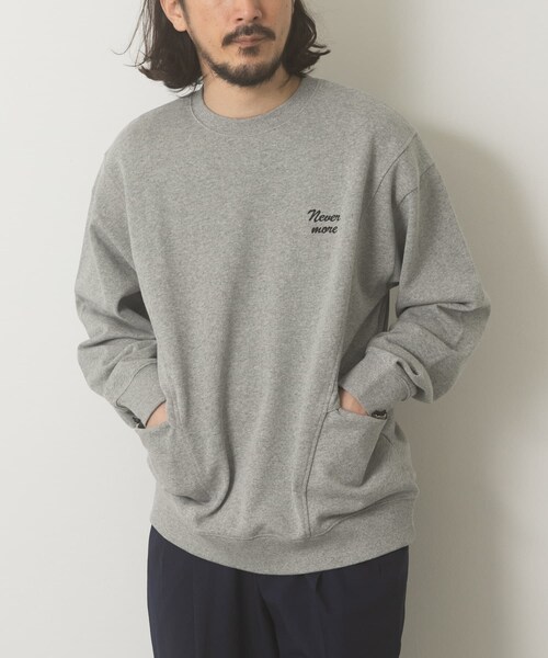 ITEMS URBANRESEARCH（アイテムズ アーバンリサーチ）の「サイドストレージ裏毛スウェットtops（スウェット・メンズ・OFF/GRY/NVY/BLK・M/L）」の3枚目の写真