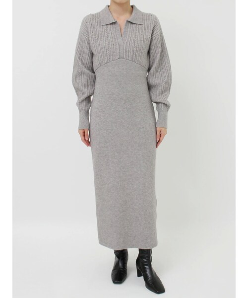 LAGUNAMOON（ラグナムーン）の「ケーブルビジューIラインニット