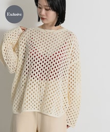 THE GOODLAND MARKET | 『別注』MidiUmi x THE GOODLAND MARKET　LACE KNIT PO(ニット/セーター)