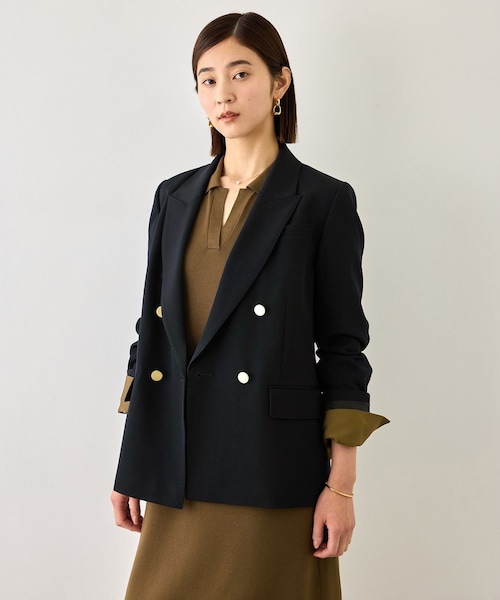 ROPE'(ロペ)の「【J'aDoRe・一部店舗限定サイズ】ウールメタル釦ダブルブレストジャケット(テーラードジャケット・レディース・キャメル/ネイビー・34/36/38/40)」の17枚目の写真
