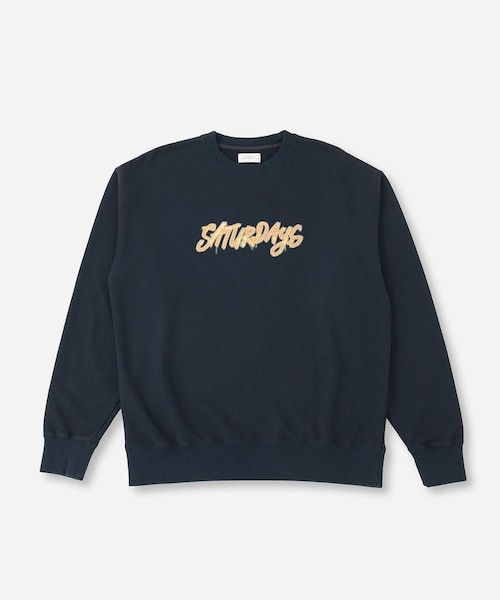 Saturdays NYC(サタデーズ ニューヨークシティ )の「Neon Saturdays Sweatshirt(スウェット・レディース・ホワイト/ネイビー・L/M/S/XL/XS)」の10枚目の写真