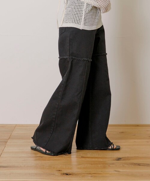THE GOODLAND MARKET（ザグッドランドマーケット）の「old honey　-OH- 45℃ pants（その他パンツ・レディース・white/black・FREE）」の16枚目の写真