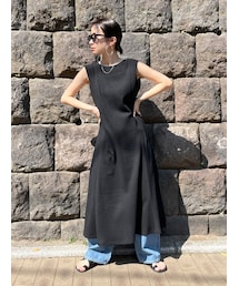 Ungrid | 【WEB限定】ワッフルカットフレアワンピース(ワンピース)