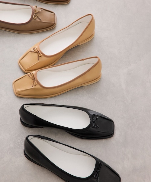 ADAM ET ROPE'（アダムエロペ）の「タックバレエシューズ（バレエシューズ・レディース・ブラック/ブラウン/ベージュ・23.0/23.5/24.0/24.5）」の22枚目の写真