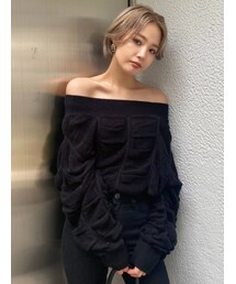 EMODA | ワイドドレープニット(ニット/セーター)