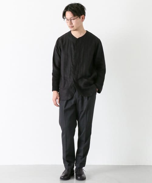 かぐれ（カグレ）の「BRAIN　wool twist yarn pants（その他パンツ・メンズ・CHA.GRAY/NAVY・3/4）」の5枚目の写真