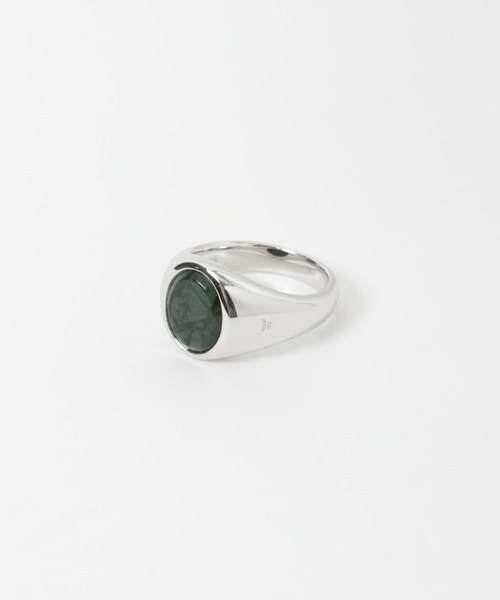 TOM WOOD　Lizzie Ring Green Marble