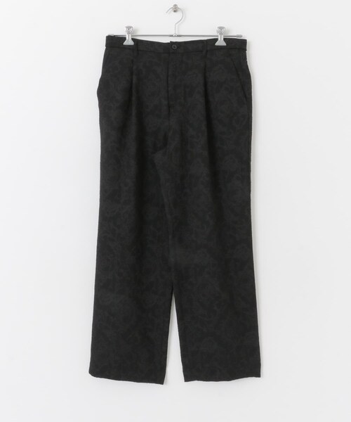 SENSE OF PLACE by URBAN RESEARCH（センスオブプレイスバイアーバンリサーチ）の「『セットアップ対応』 ボタニカルジャガードワイドスラックス（その他パンツ・メンズ・BLACK/GREIGE・M/L）」の22枚目の写真