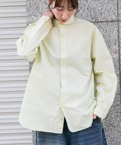 ITEMS URBANRESEARCH（アイテムズ アーバンリサーチ）の「ブロード ラウンドカラーシャツ（シャツ/ブラウス・メンズ・SAX/IVO/PPL/LIME GREEN・M/L）」の20枚目の写真
