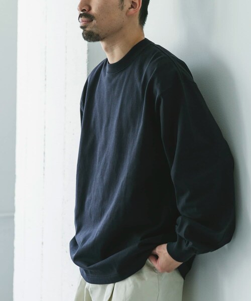 URBAN RESEARCH DOORS(アーバンリサーチドアーズ)の「10.5オンス ヘビーウェイトロングスリーブTシャツ(Tシャツ/カットソー・メンズ・C.NAVY/WHITE/MIX WHITE・M/L)」の19枚目の写真
