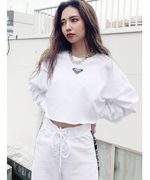 ROXY | GYDA×ROXY ロゴスウェットショートTOPS(スウェット)