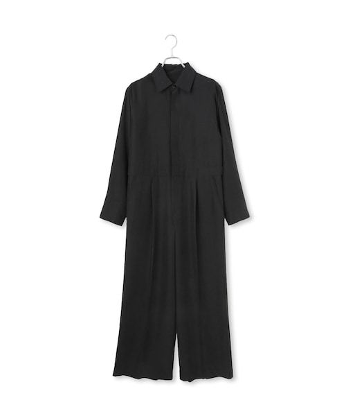 ADAM ET ROPE'（アダムエロペ）の「【サステナブル】ジャンプスーツ（つなぎ/オールインワン・レディース・ブラック/ベージュ・36/38）」の2枚目の写真