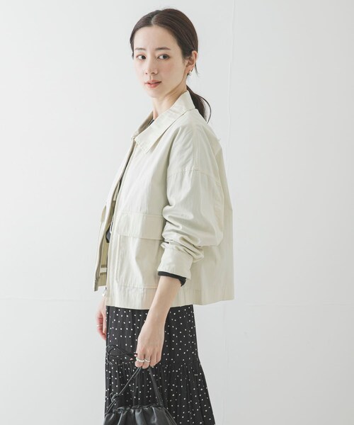 URBAN RESEARCH（アーバンリサーチ）の「コットンナイロンジップブルゾン（ブルゾン・レディース・KHAKI/IVORY・FREE）」の7枚目の写真