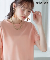 nissen | 大きいサイズ　シアートップス　miclat(Tシャツ/カットソー)
