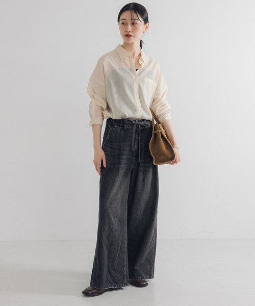 URBAN RESEARCH（アーバンリサーチ）の「デニムイージーワイドパンツ（デニムパンツ・レディース・BLUE/BLACK・36/38/40）」の9枚目の写真