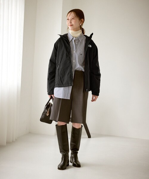 ROPE' PICNIC（ロペピクニック）の「【THE NORTH FACE/ザ・ノース・フェイス】Compact Nomad Jacket（ブルゾン・レディース・ブラック/ベージュ系・M）」の4枚目の写真