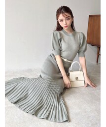 RESEXXY | 5分袖マーメイドニットワンピース(ワンピース)