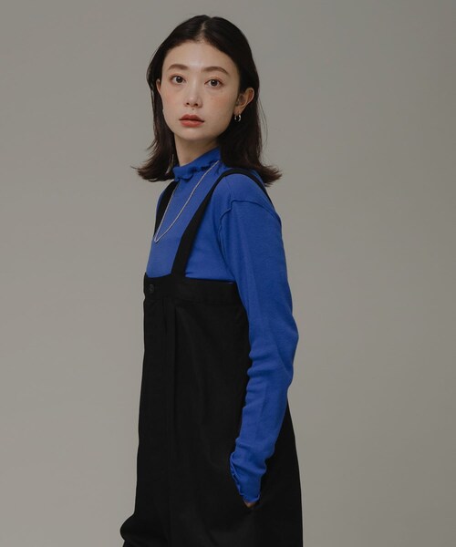 URBAN RESEARCH Sonny Label（アーバンリサーチサニーレーベル）の「ハイウエストタックサロペット（サロペット/オーバーオール・レディース・ブラウン/ブラック・FREE）」の6枚目の写真