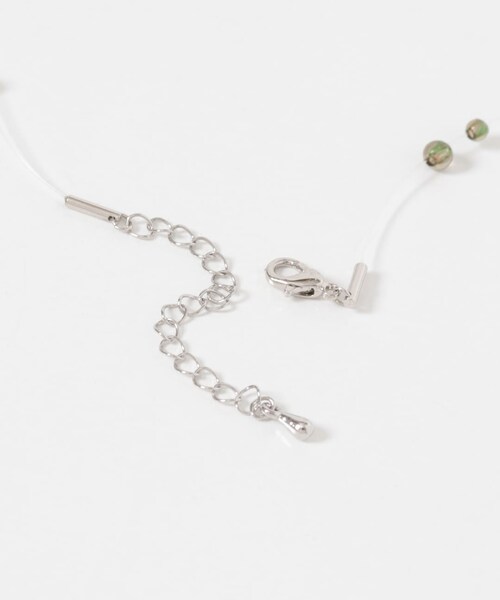 KBF（ケイビーエフ）の「シズクネックレス（ネックレス・レディース・CLEAR/KHAKI・One）」の9枚目の写真