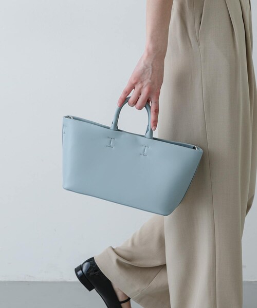 SENSE OF PLACE by URBAN RESEARCH（センスオブプレイスバイアーバンリサーチ）の「ボックストートバッグ（トートバッグ・レディース・IVORY/BLACK/L.BLUE・One）」の3枚目の写真