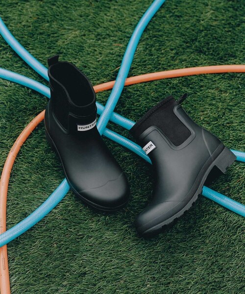 ADAM ET ROPE'(アダムエロペ)の「【HUNTER for ADAM ET ROPE'】 別注 ORIGINAL NEOPRENE CHELSEA BOOT(レインシューズ・レディース・ブラック・23/24/25)」の3枚目の写真