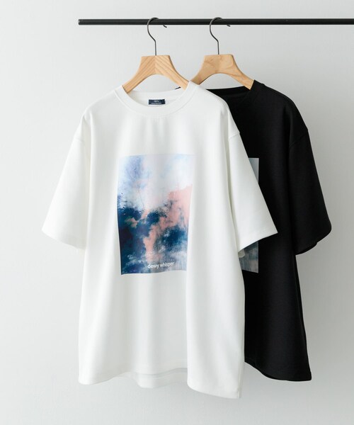 ITEMS URBANRESEARCH（アイテムズ アーバンリサーチ）の「Art Graphic ポンチTシャツ Dewy（Tシャツ/カットソー・メンズ・WHT/BLK・M/L）」の15枚目の写真