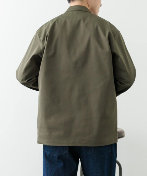 ITEMS URBANRESEARCH（アイテムズ アーバンリサーチ）の「『セットアップ対応』マシンウォッシャブルピケノーラペルジャケット（テーラードジャケット・メンズ・BLK/KHK/NVY・M/L）」の18枚目の写真