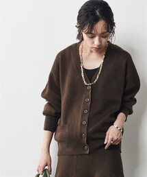 CHIC STYLE | 大きいサイズシンプルVネックカーディガンシックスタイル(カーディガン/ボレロ)