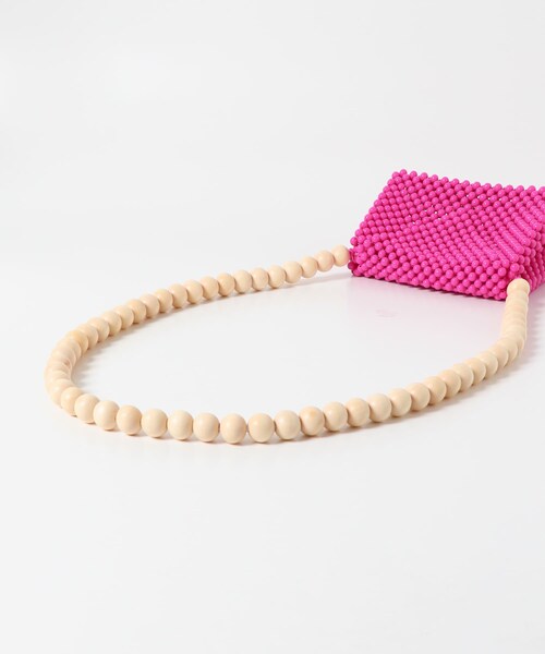 URBAN RESEARCH DOORS（アーバンリサーチドアーズ）の「TOOS　wood ball shoulderbag（ショルダーバッグ・レディース・pink・one）」の7枚目の写真