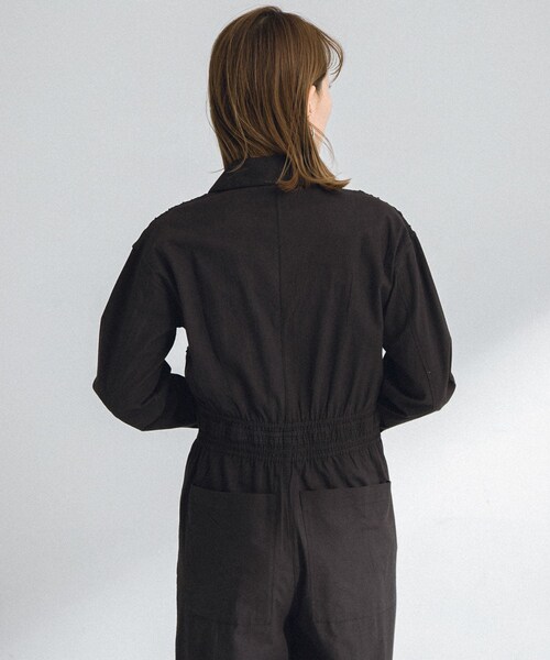 URBAN RESEARCH Sonny Label（アーバンリサーチサニーレーベル）の「エンブロイダリーオールインワン（サロペット/オーバーオール・レディース・ブラック/ベージュ・36/38）」の7枚目の写真