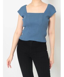 MURUA | バックオープンアシメニットタンク(タンクトップ)