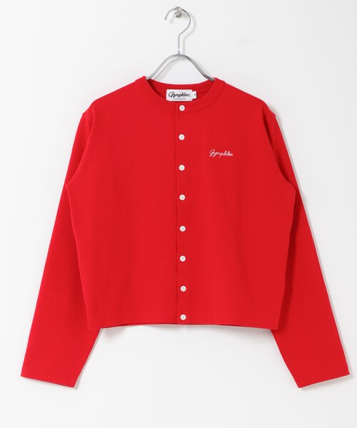 URBAN RESEARCH DOORS（アーバンリサーチドアーズ）の「GYMPHLEX　SHORT CREW NECK CARDIGAN（カーディガン/ボレロ・レディース・TOP GREY/RED/BLACK/SAX・14）」の4枚目の写真