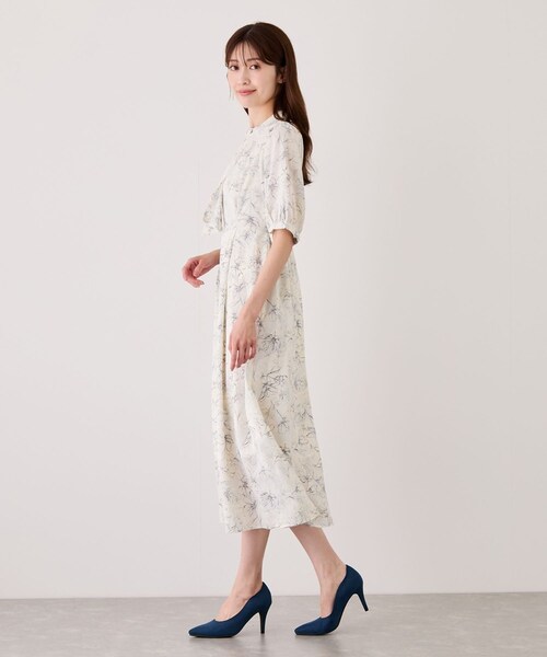 Jayro(ジャイロ)の「半袖ボウタイワンピース(ワンピース・レディース・ホワイト系/ネイビー/ブルー/ピンク・M)」の9枚目の写真