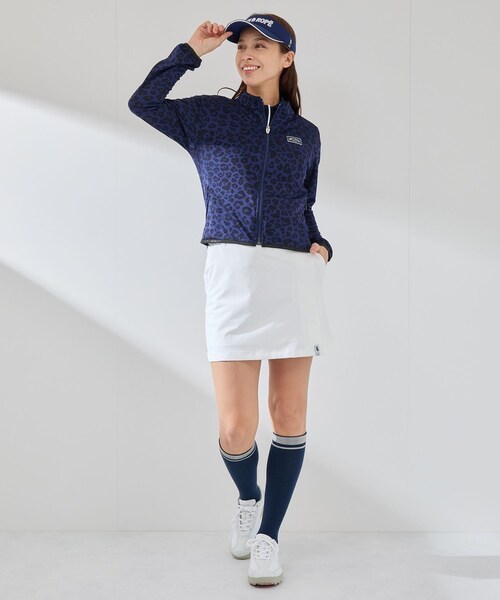 ROPE'(ロペ)の「【UV CARE】【吸水速乾】【ストレッチ】アニマル柄JQ UVライトブルゾン(ブルゾン・レディース・グレー/ネイビー/ピンク・L/M/S)」の15枚目の写真