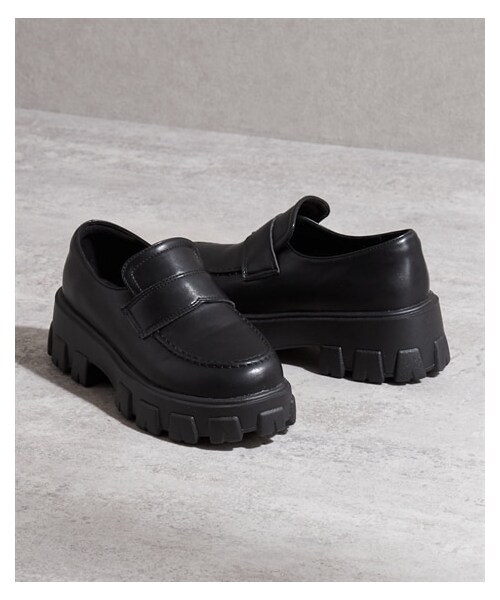 nissen（ニッセン）の「厚底ローファーシューズ（ローファー・メンズ・黒スムース/黒エナメル・S=22.5~23.0cm/M=23.0~23.5cm/L=23.5~24.0cm/LL=24.0~24.5cm）」の9枚目の写真