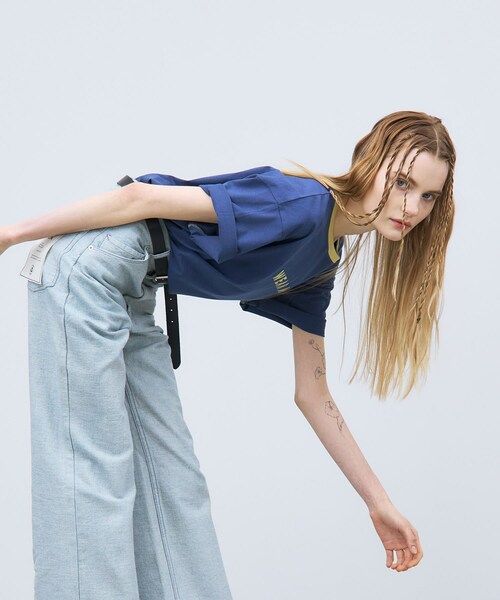 THE GOODLAND MARKET（ザグッドランドマーケット）の「ザ グッドランド マーケット　RINGER TEE（Tシャツ/カットソー・メンズ・WH×GR/YE×BR/BL×GR・1/2）」の9枚目の写真