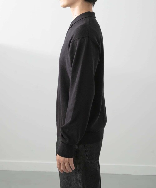 ITEMS URBANRESEARCH（アイテムズ アーバンリサーチ）の「カシミヤ×コットンポロセーター（ニット/セーター・メンズ・GRY/BRD/MOC/BLK・M/L）」の19枚目の写真
